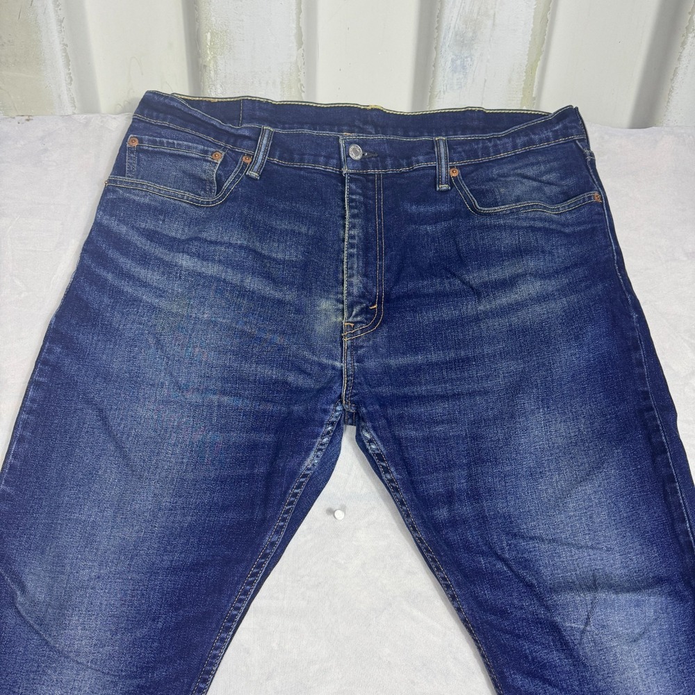 Levi's 512 Mens Tapered Leg Jeans Blue Denim Five Pockets Slim Fit‎ Size W38 L30 - Picture 3 of 16
